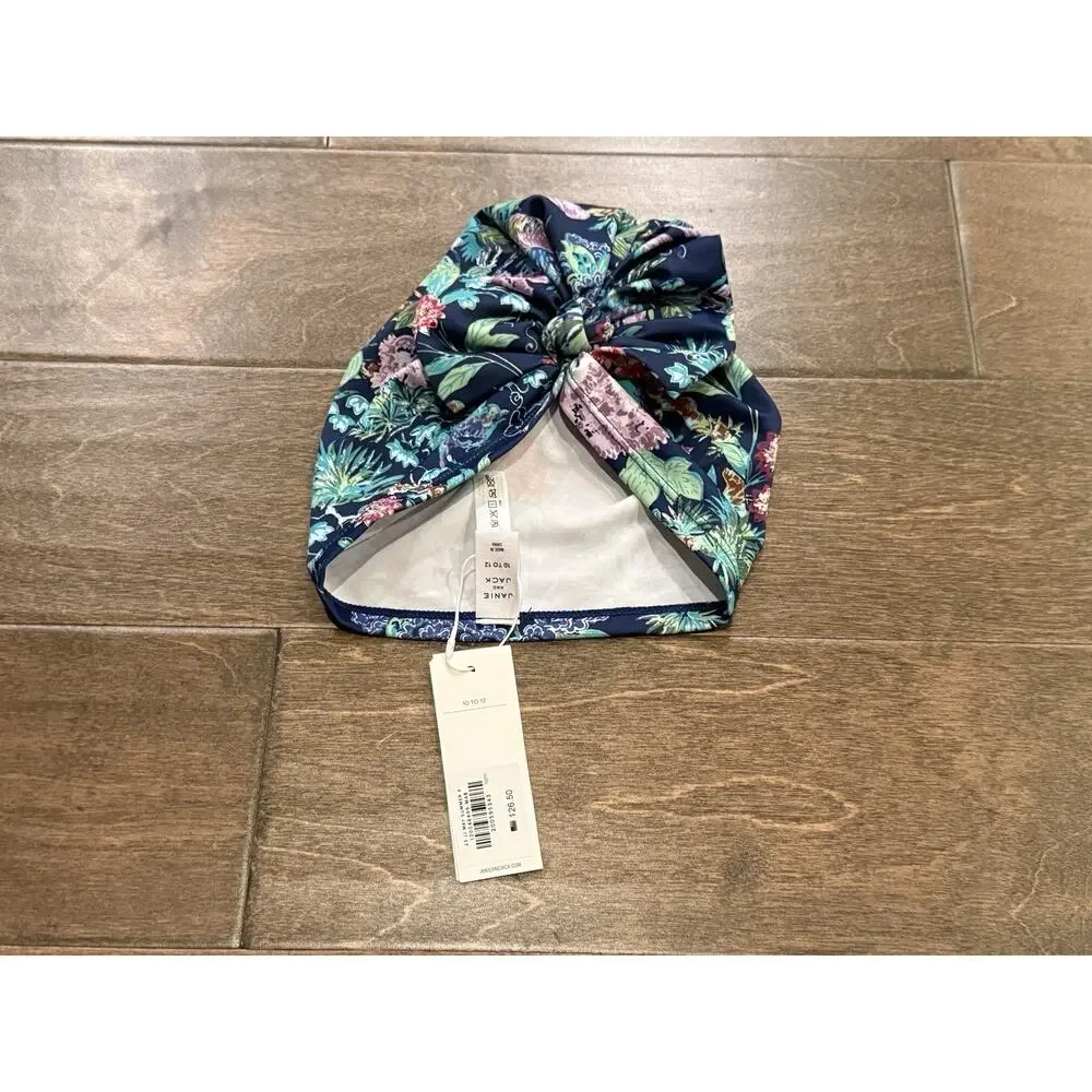 Janie & Jack Tropical Floral Swim Headwrap Swim Cap JJ May Summer 10 To 12 NWT